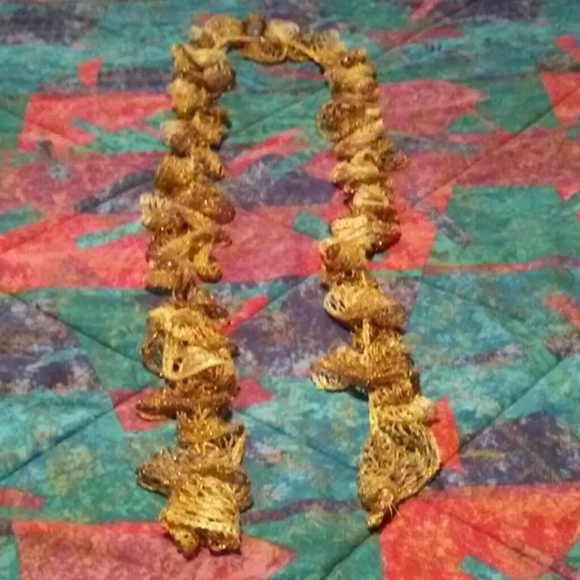 Golden Boa Neck Scarf - Picture 1 of 2